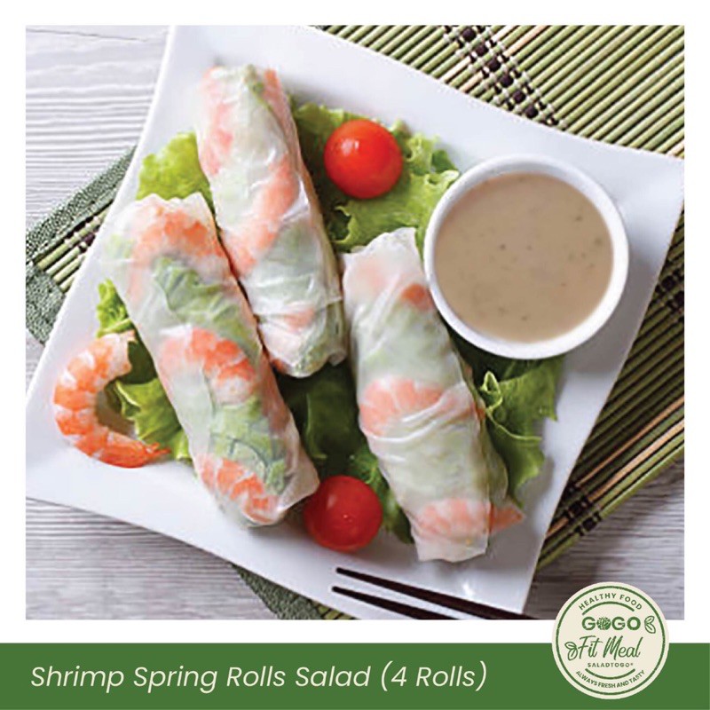 Shrimp Roll Salad | Spring Rolls Vietnam Udang | Veggie Vegetable Salad | Salad Sayuran