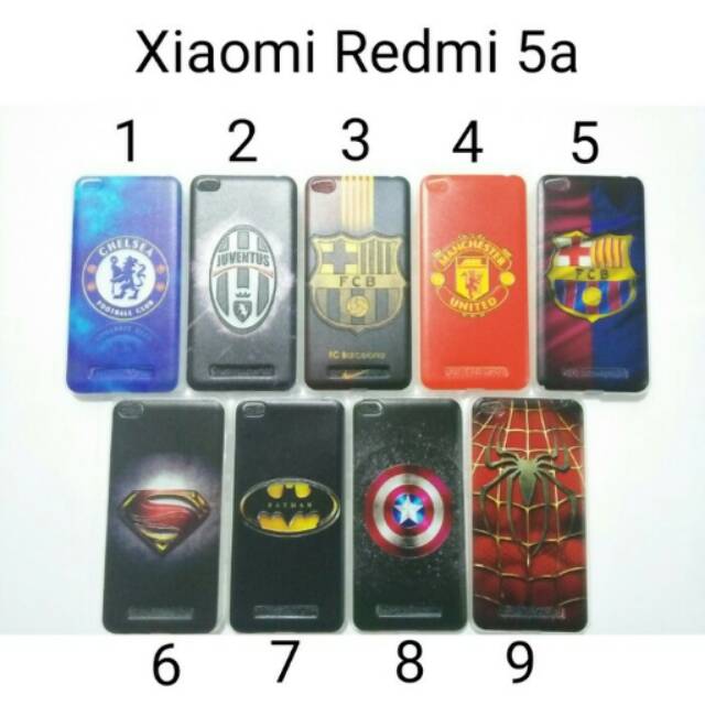 Case Karakter Superhero For Redmi 5a/ Softcase Cowok Redmi 5a