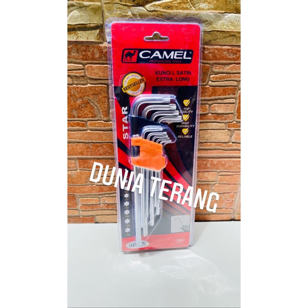 CAMEL Kunci L Bintang Set 9pcs Panjang - L Torx Key Long 9pcs