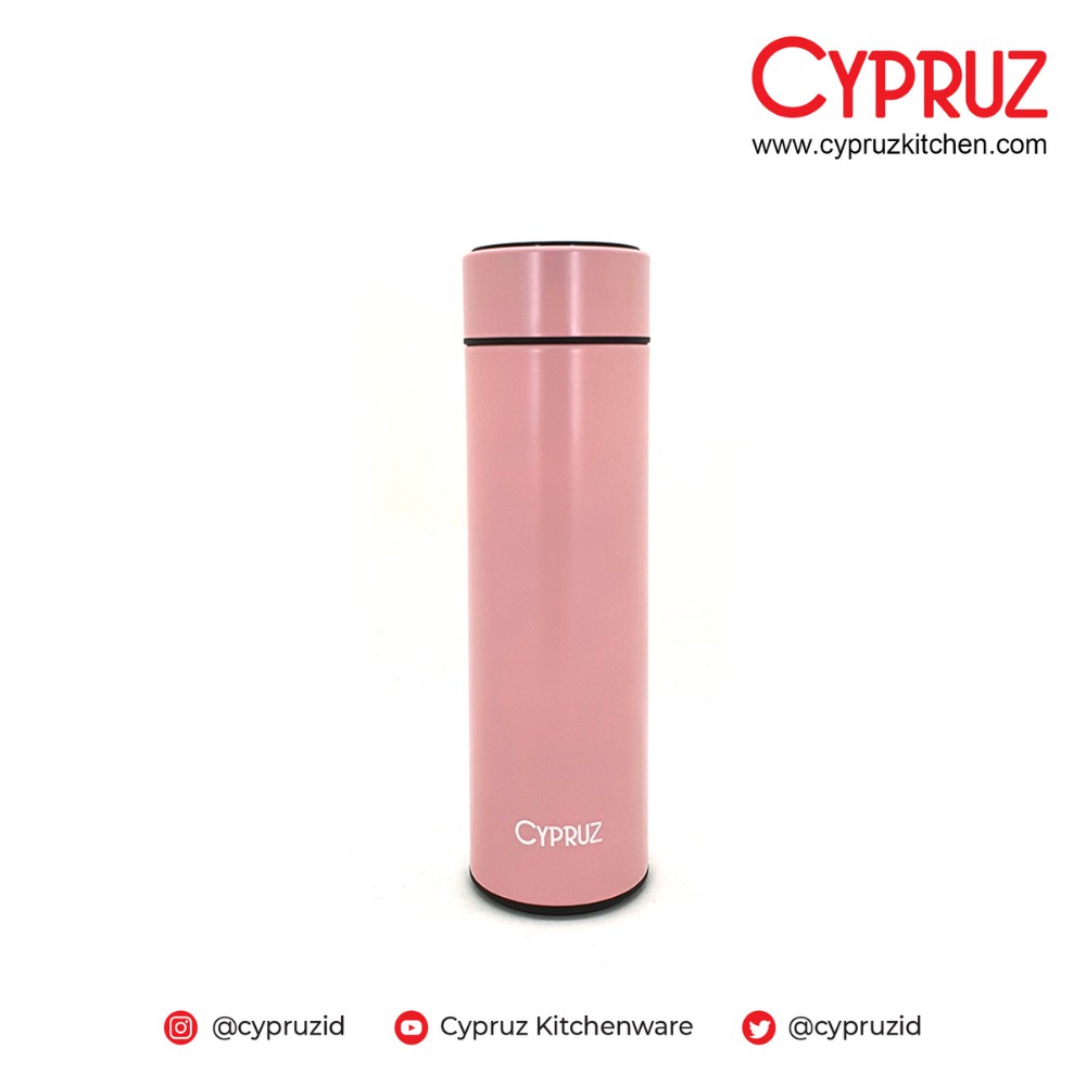 Cypruz Botol / Tumbler Stainless Thermometer BS-0400