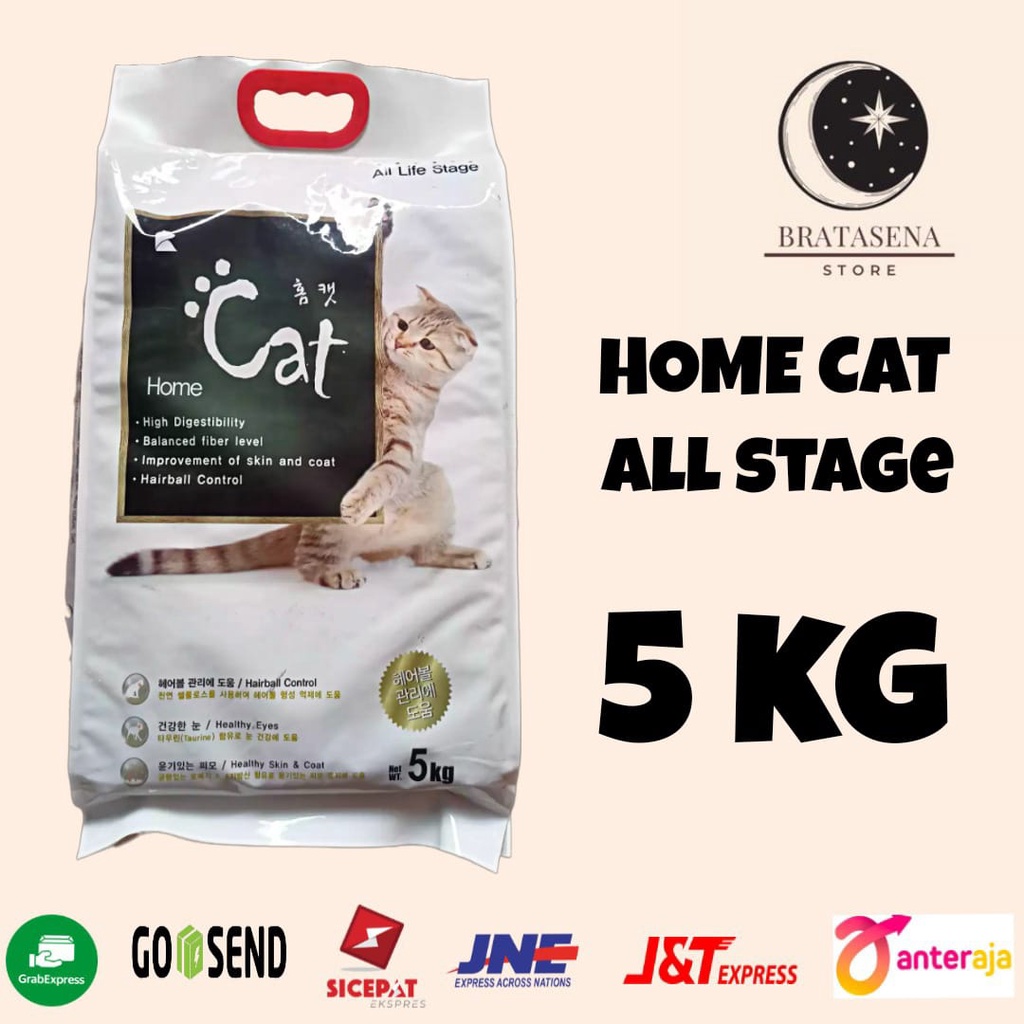 HOME CAT ALL STAGE DRY CAT FOOD / MAKANAN KUCING 5KG FRESHPACK