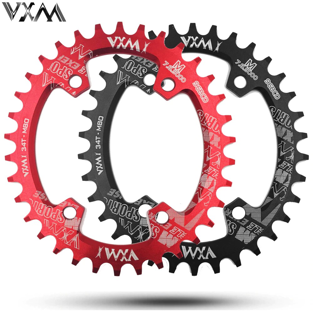 PRODUK IMPORT VXM Oval 96BCD Chainring MTB Mountain BCD 96 bike bicycle 32T 34T 36T 38T crankset