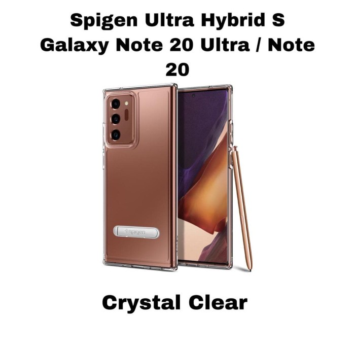 {SuheStore} Spigen Ultra Hybrid S Kickstand Case Galaxy Note 20 Ultra / Note 20 - Note 20 Ultra Crys