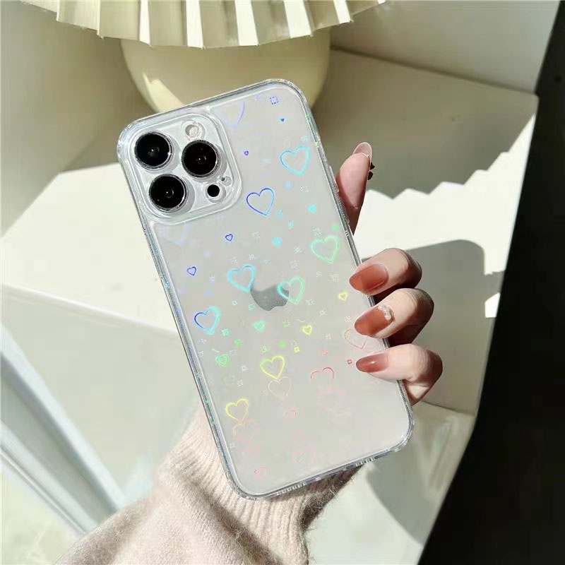 Gradient Love Case For IPHONE 6 6S 6 PLUS 7P 8P 7G SE X XR XS MAX 11 PRO MAX 12 MINI 12 PRO MAX 13 MINI 13 PRO MAX 14 PLUS 14 PRO MAX 15 PLUS 15 PRO MAX