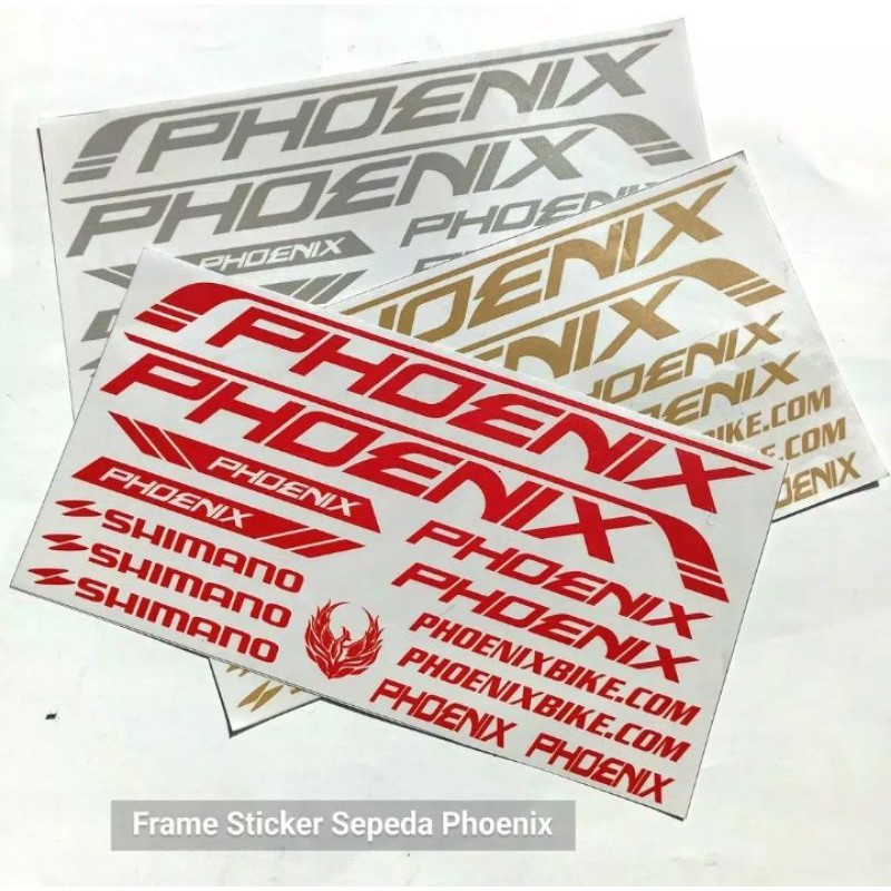 Cutting Sticker Sepeda Phoenix Murah