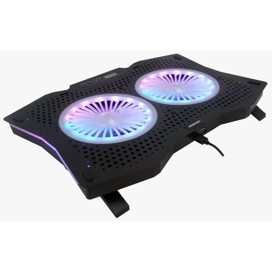 Coolingpad laptop Gaming Nyk nemesis 2 fan rgb with controller X-6 Thunderstorm - Cooling cooler pad X6