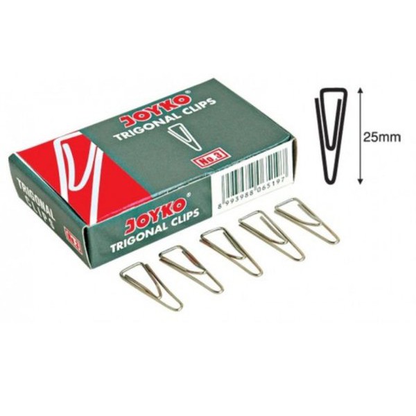 

TRIGONAL CLIP / Paper clip NO 3 JOYKO / AMANDA ( Murah )