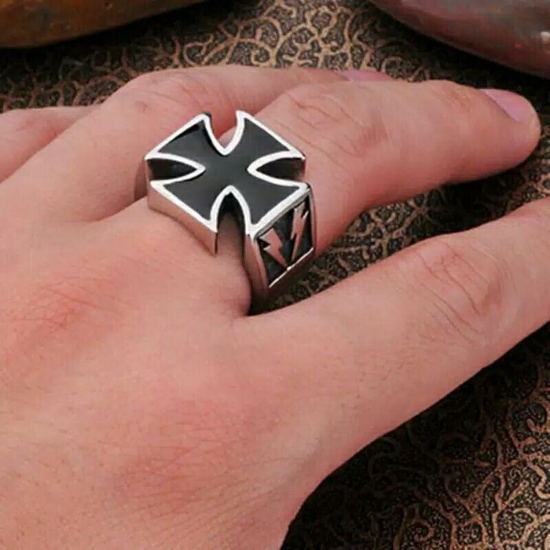 Cincin pria gaya pendekar independent punk style seri knight templar part 1