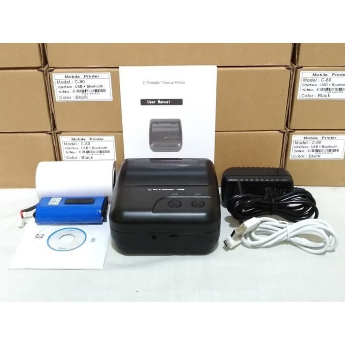 Mobile Printer Bluetooth Thermal IWARE 80mm C-80MPO