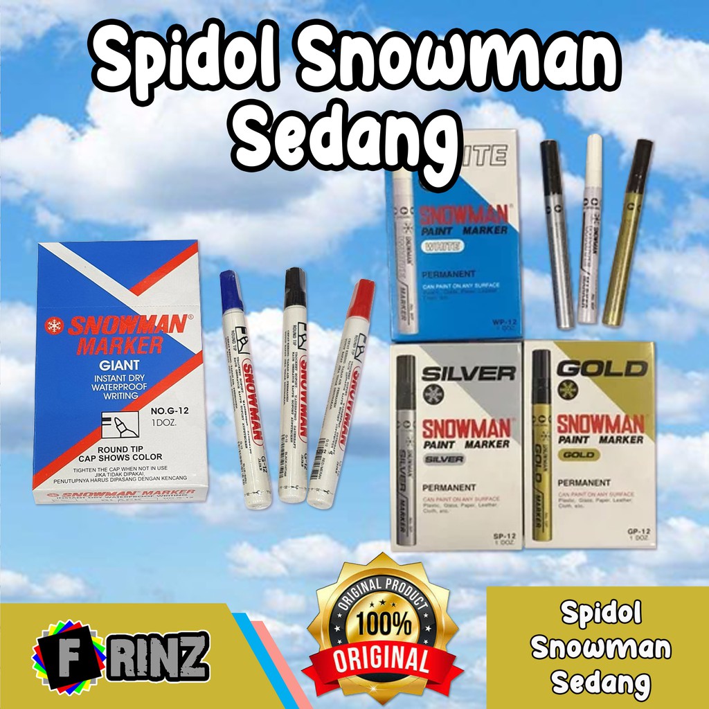 

ATK ~ (ECER) Spidol Snowman Papan Tulis / Whiteboar / Permanent Marker