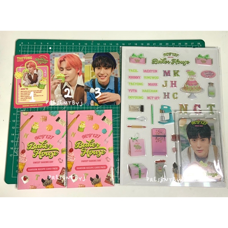 [READY STOCK] md baker house nct 127 recipe card sealed epoxy jaehyun sealed pc recipe taeyong jungw