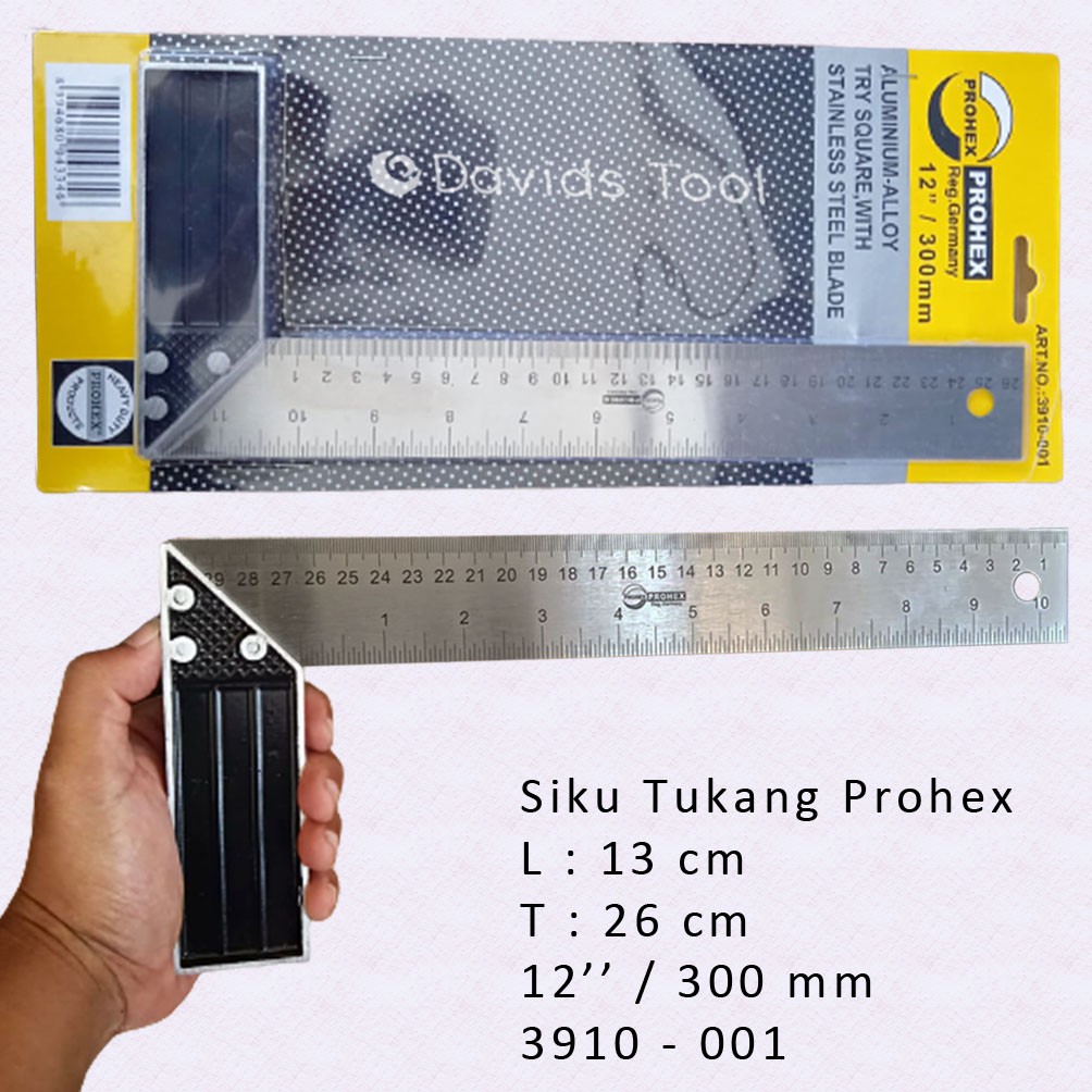 Penggaris Siku Tukang 30 Cm Prohex