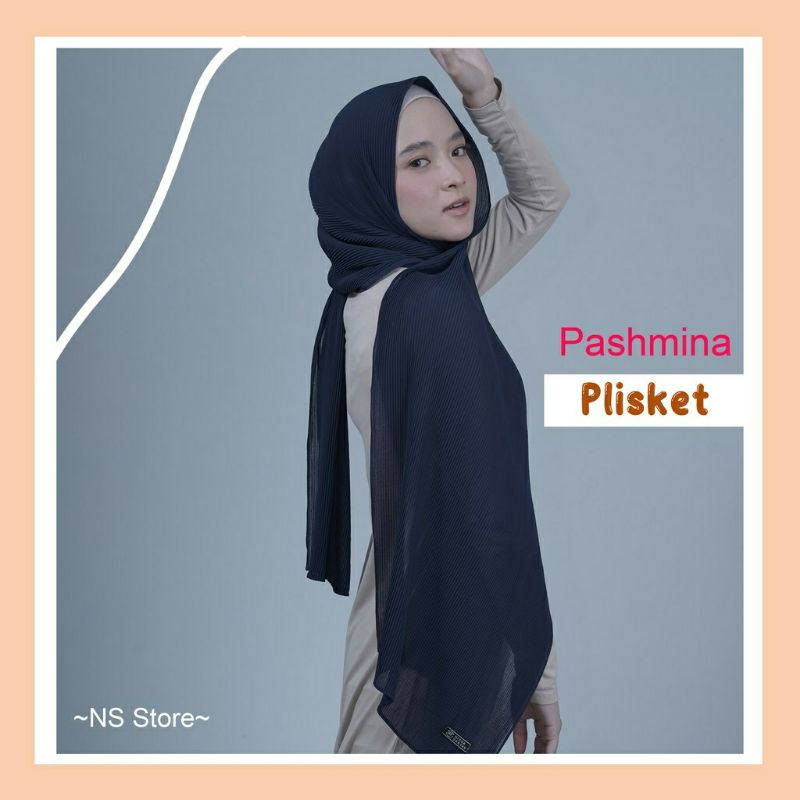 PASHMINA PLISKET PREMIUM Ns store by Nissa Sabyan