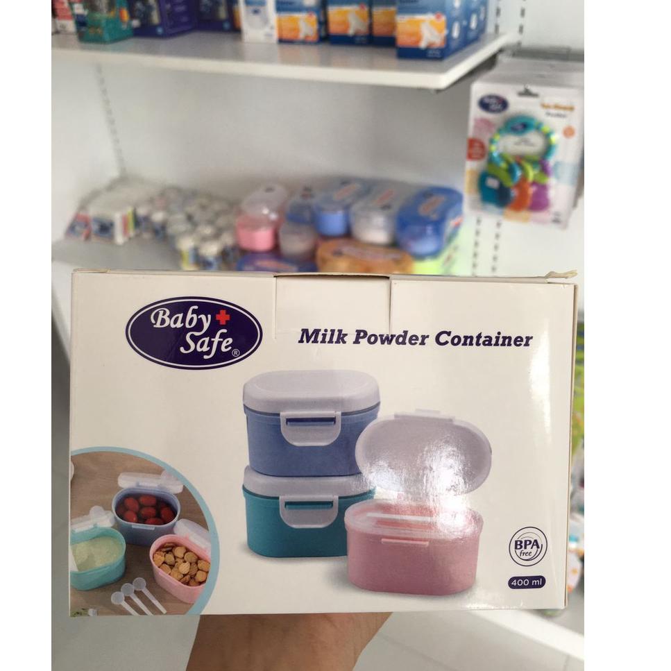 Tempat Susu Formula / Wadah Toples Susu Bubuk Bayi 1kg Baby Safe Milk Compartment Mc001 Dan Mc002 –D