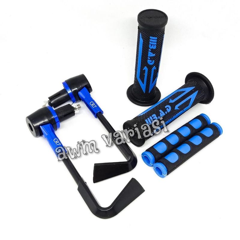 [PAKET STANG ACC] Proguard L Plus Handgrip BAD Panah Dan Karet Handle Rem Domino Universal Motor