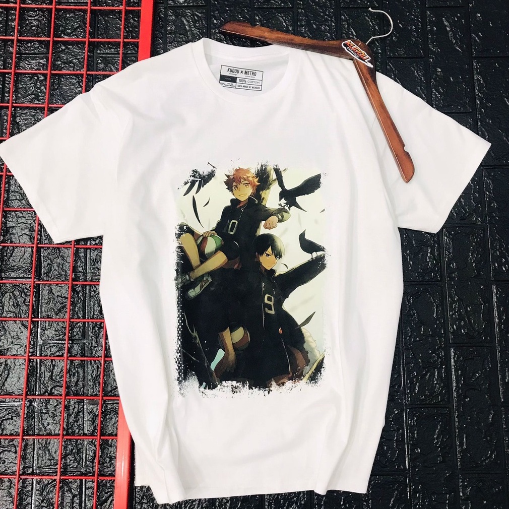 Tshirt Hinata x Kageyama Haikyu White