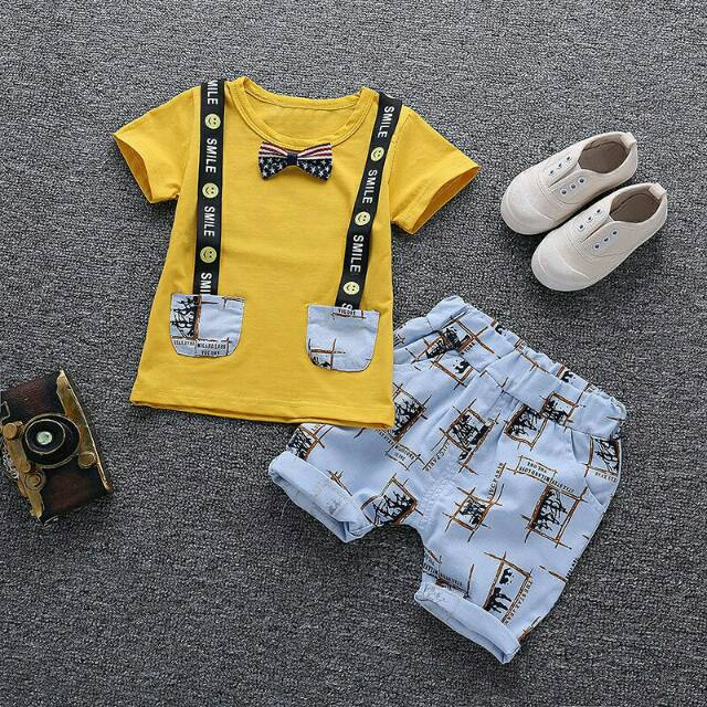 Setelan anak import/baju anak import bahan katun / baju bayi bahan katun