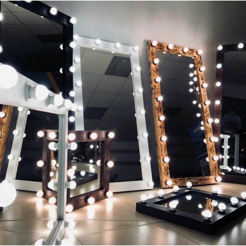 standing mirror lampu // standing mirror murah
