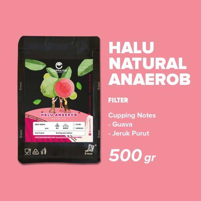 

Kopi Arabika Halu Anaerob 500 gram (Biji/Bubuk)