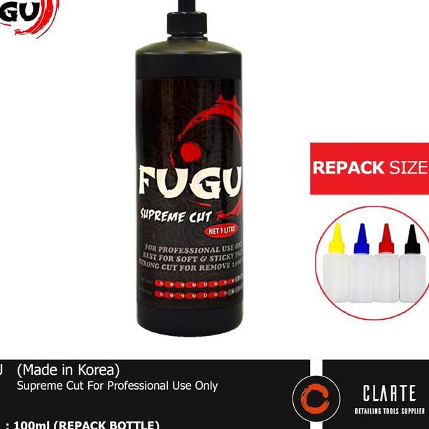 

✦ FUGU supreme cut kompon step 1 soft and sticky paint REPACK 100ml ♕