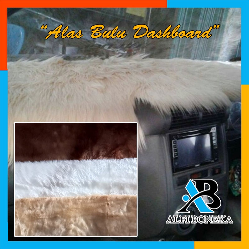 Alas Karpet Dashboard Bisa Semua Mobil Bahan Bulu Rasfur Lembut Uk 150x50cm / Cover Dashboard Mobil / Karpet Dashboard Mobil