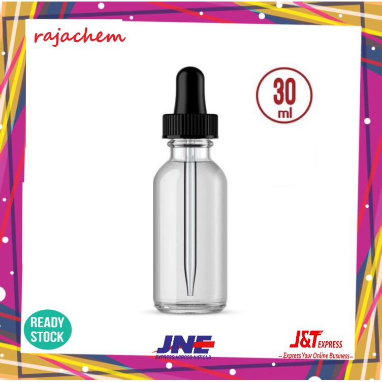 Botol Pipet Kaca 30 ml Childproof - Glass Bottle Pipette 30ml for E-Liquid