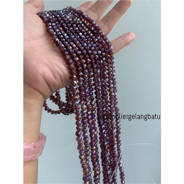 Crystal Ceko 6mm WINE PURPLE quartz UNGU TUA KUARSA kuarsa kristal