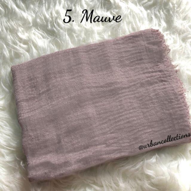 [COD] New premium crinkle hijab arabian shawl/pashmina rawis/hijab import hijab modis/arabian hijab-5. Mauve