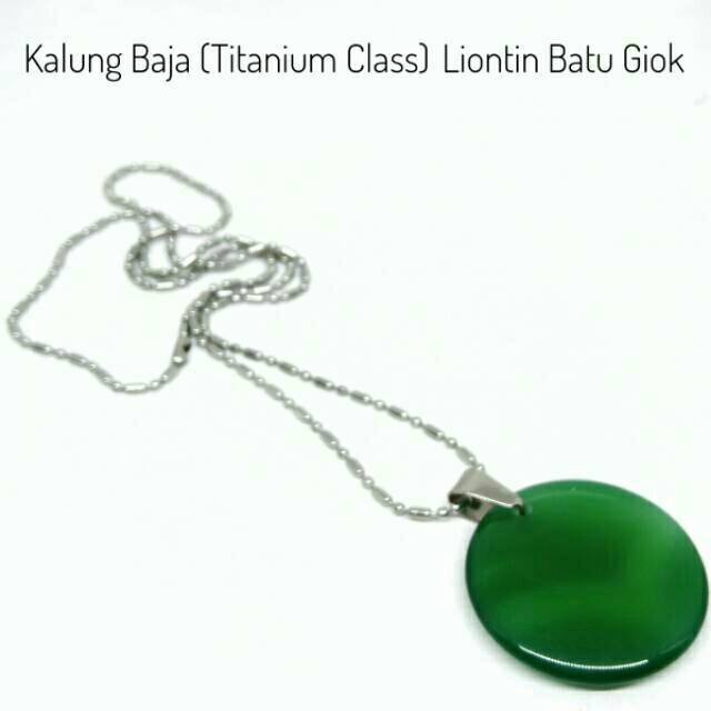 Kalung Tembaga Kwalitas seperti Titanium Liontin Batu Akik