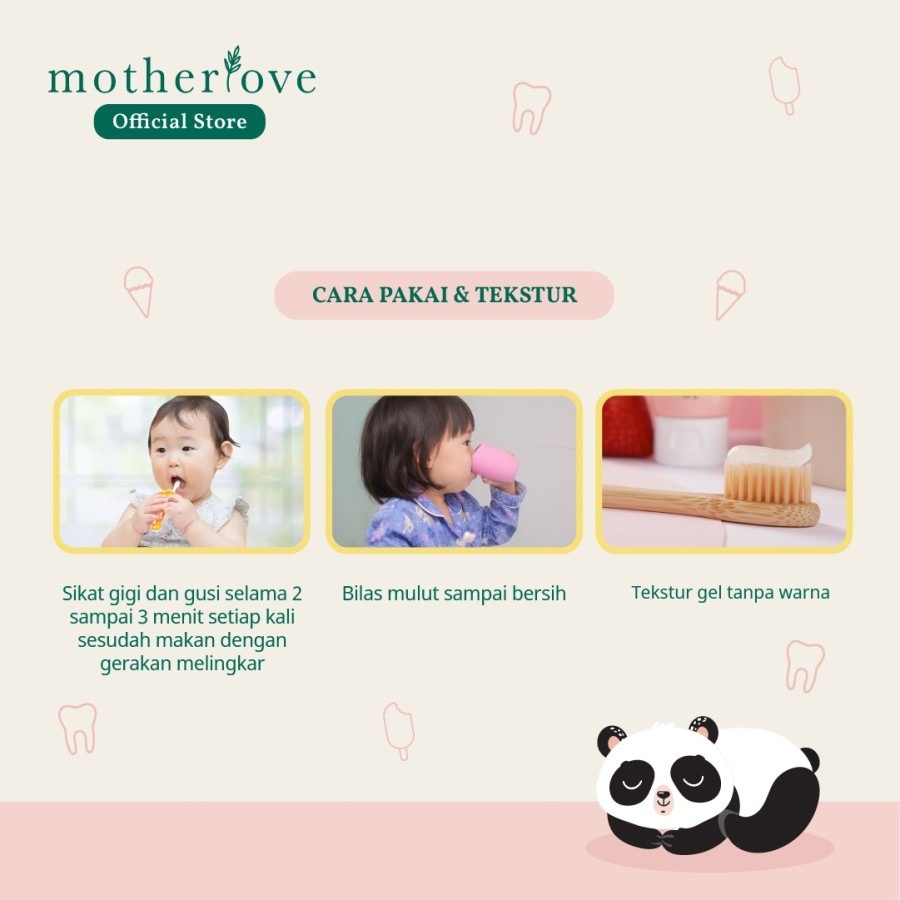 Motherlove Baby &amp; Toddler Toothpaste (Strawberry) 50gr