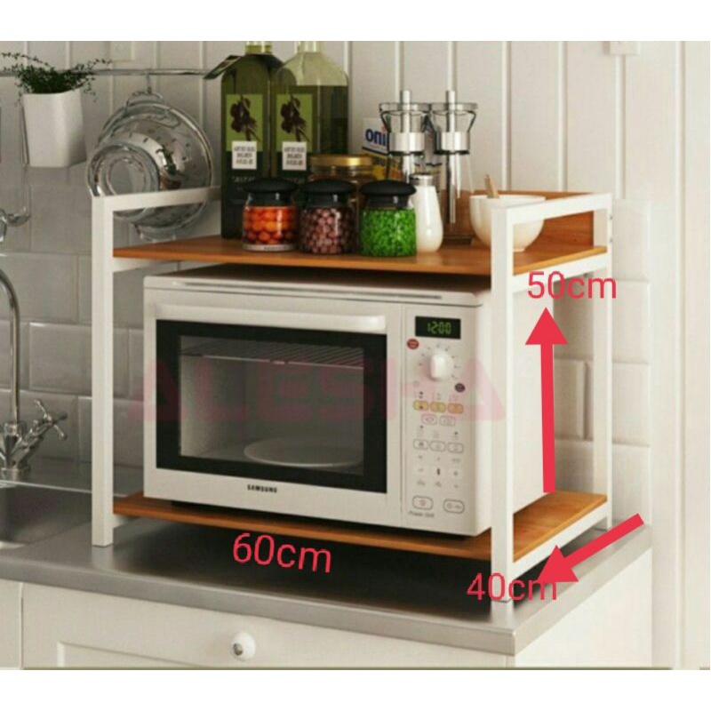 Rak microwave oven dan rak minimalis  rak multifungsi