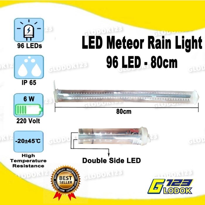 Lampu Meteor Shower Rain LED Light Hujan Gantung Hias Natal Outdoor