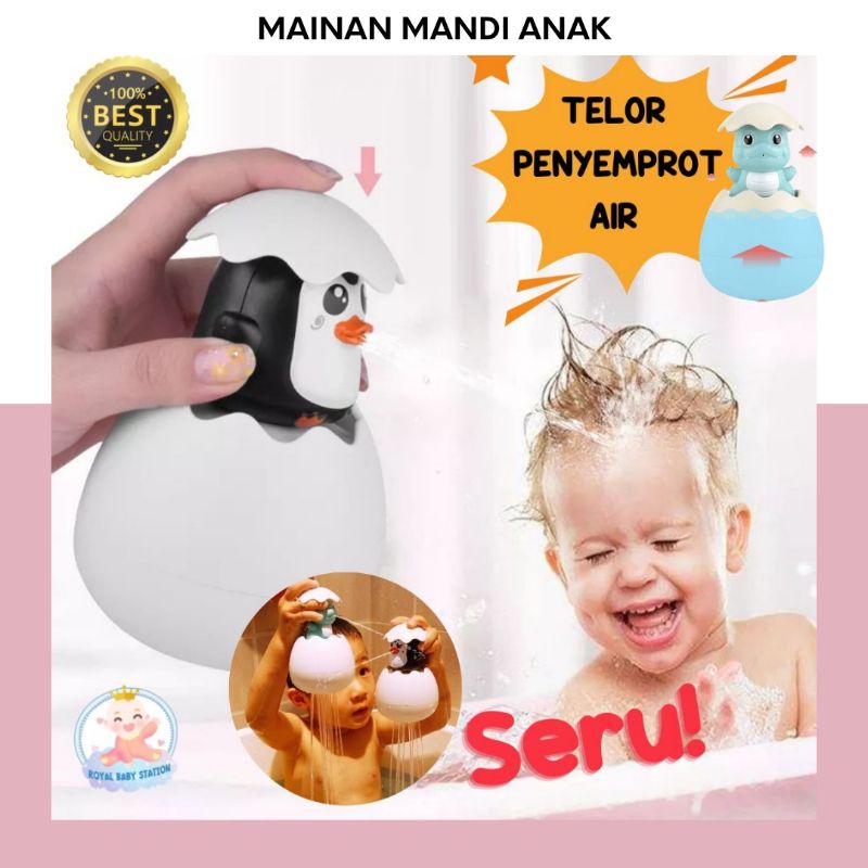 Mainan Mandi Anak Telor Penyemprot Air Mancur Seru