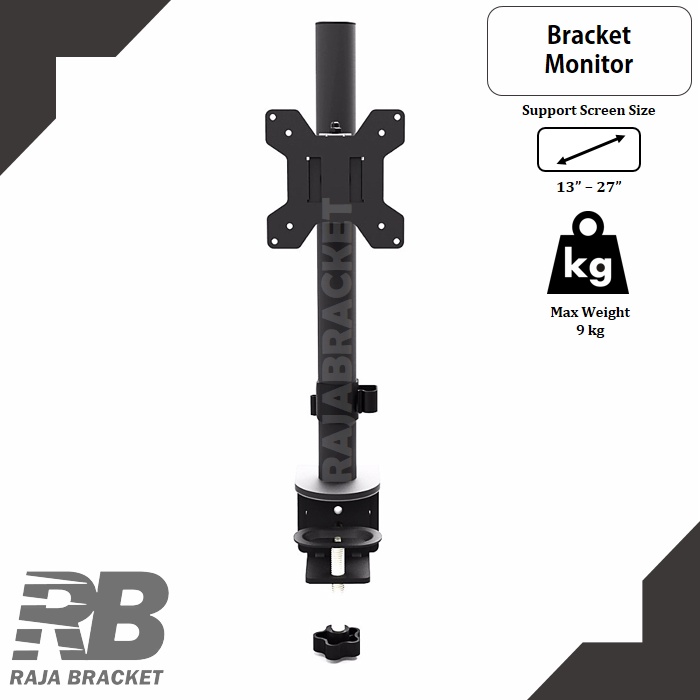 Single Stand Arm Monitor 13&quot; - 27&quot; Desk Mount Stand - Bracket Monitor