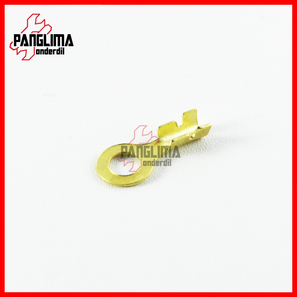 Skun Kabel Ring 6 mm-6mm Bulat-Bulet Lubang-Lobang Besar Sekun-Terminal Connector-Conector-Konektor Kuningan