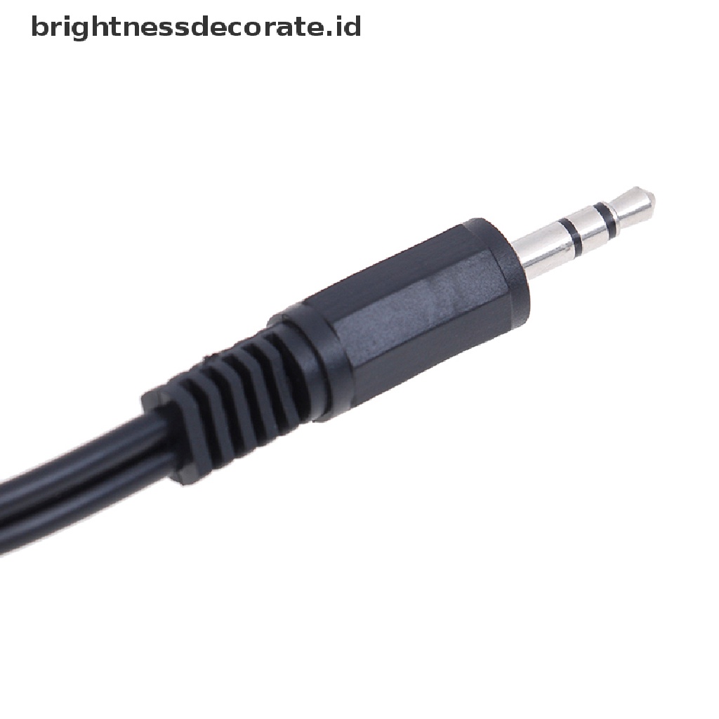 (birth) Kabel adapter jack audio 3.5mm Ke 2 RCA male stereo ohono Untuk speaker