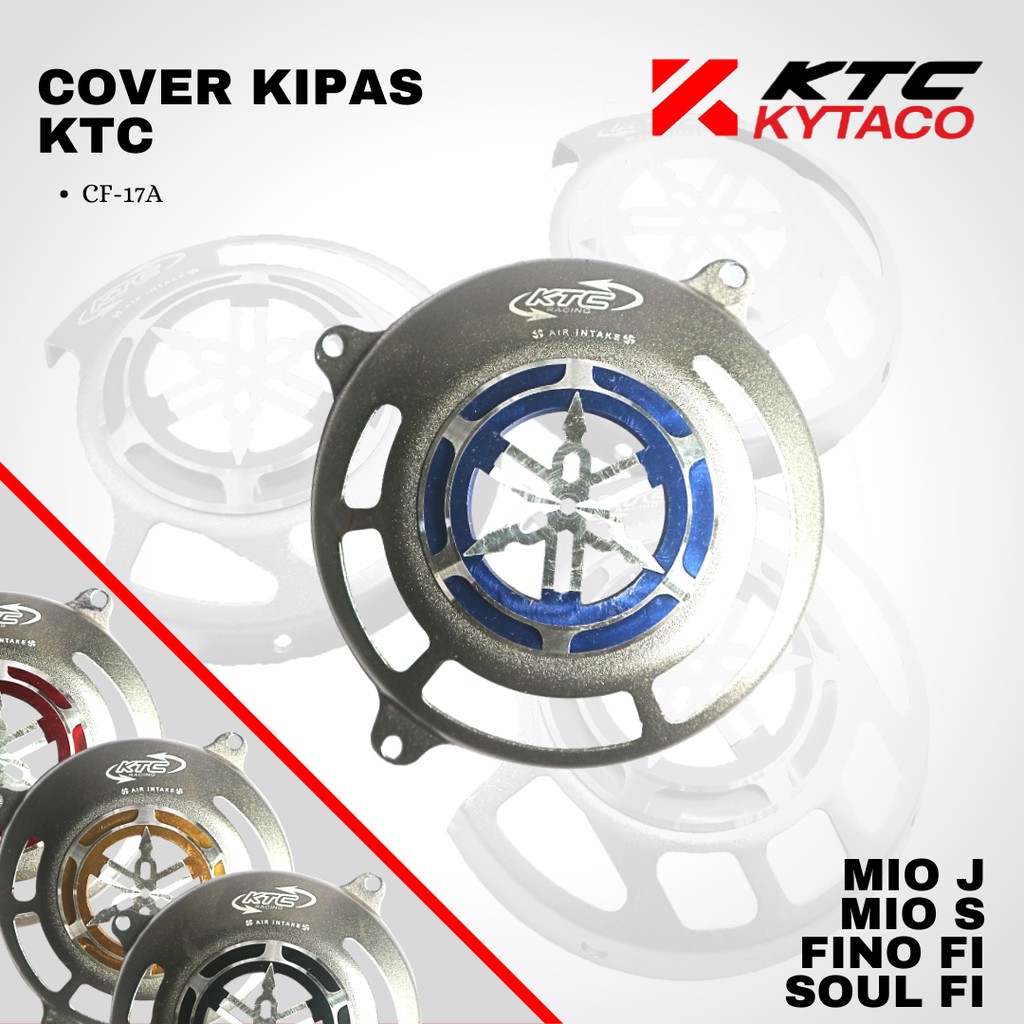 Cover tutup kipas mio j mio s fino fi logo yamaha Cf-17A KTC KYTACO