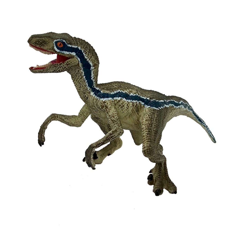 Velociraptor Blue Figure Dinosaurus Model Simulasi Dino