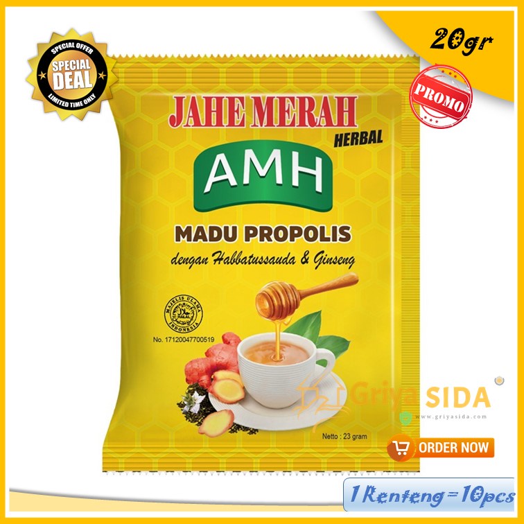 Minuman Traditional Jahe Merah AMH Amanah Super AMH propolis Harga Grosir