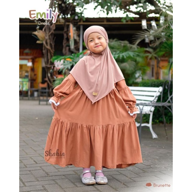 emilly dres kids / gamis rayon / gamis anak / dress anak