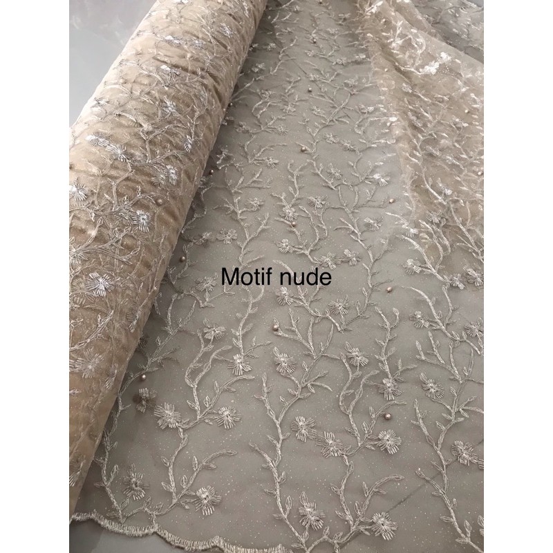 kain tulle akar mutiara NEW MOTIF