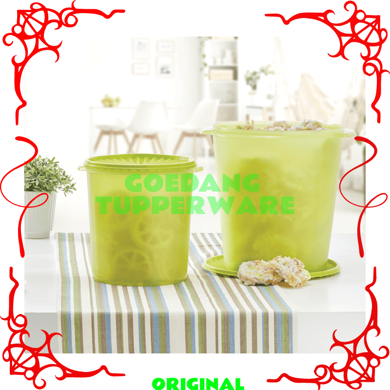 Toples Jumbo Tupperware Original-Toples Kerupuk Besar 2pc-Set Toples Beranak