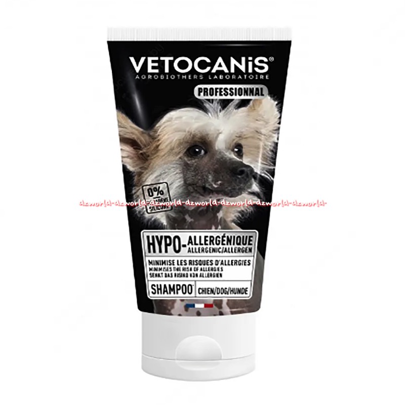 Vetocanis Professionnal 300ml Dog Shampo Anjing Anti Odeurs Chute Allergenique Demange Groowming Anjing Hewan Tube Vetocanic Vetocani Fetocanis