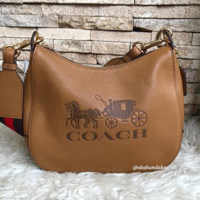 Coach Jess Hobo Saddle (Coklat)