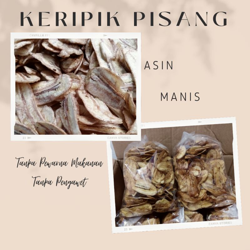 

Keripik Pisang (Asin/Gurih)