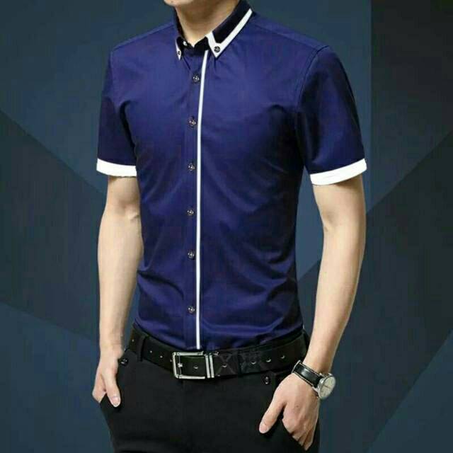 Kemeja Pria Lengan Pendek Kemeja Gandy