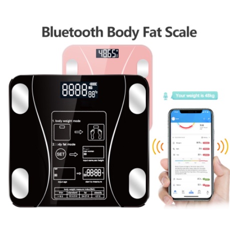 Timbangan Badan Digital Body Fat Monitor with App Smart Weight Scale Timbangan Badan