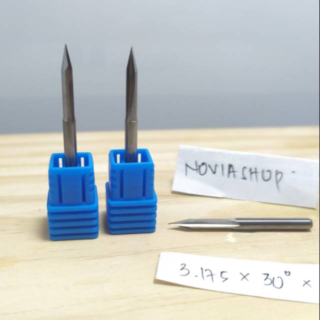 Mata Router CNC bentuk V Bit 2 flute grafir akrilik aluminium kuningan