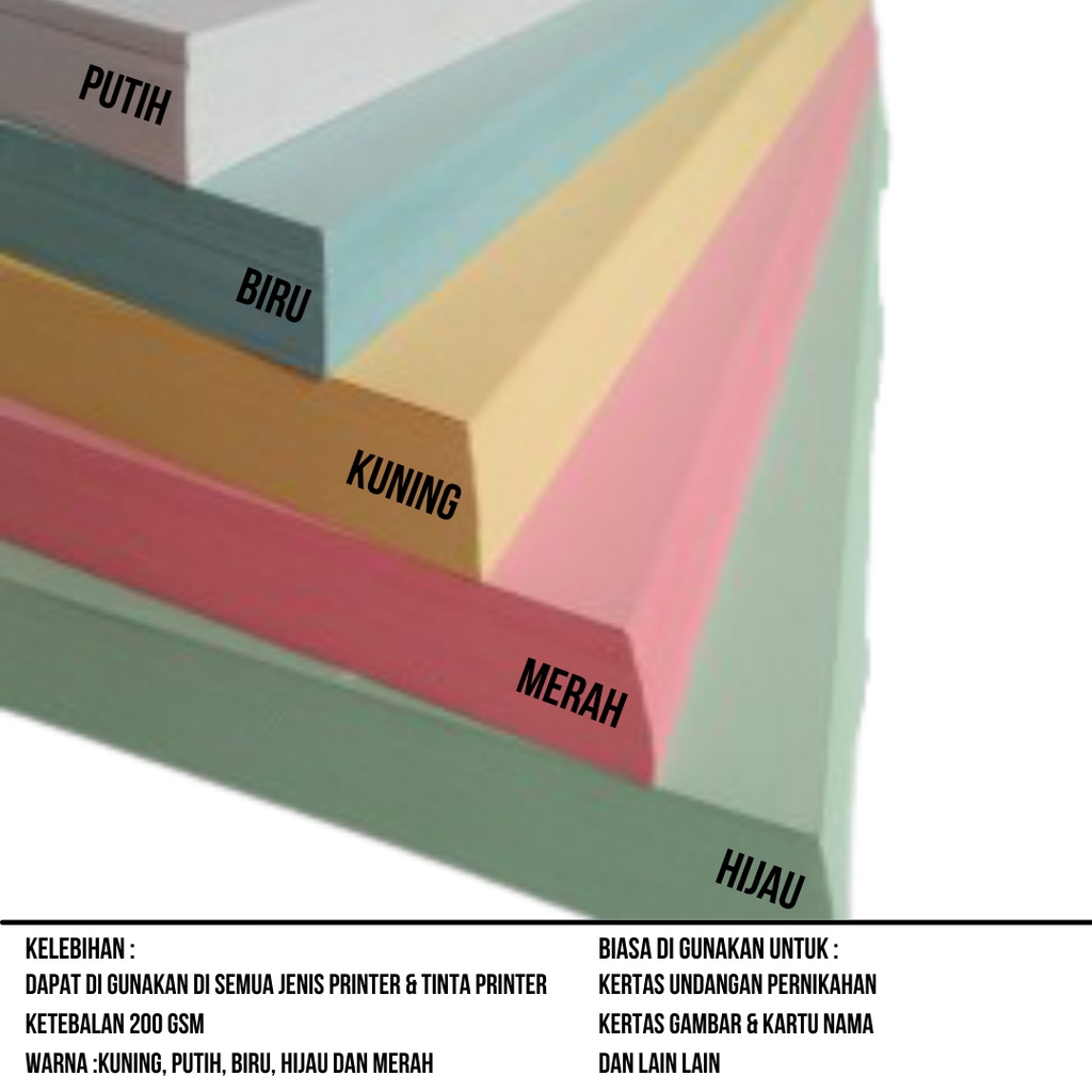 

RK Kertas TIK F4 isi 30 lembar / Kertas 200gsm F4 TIK
