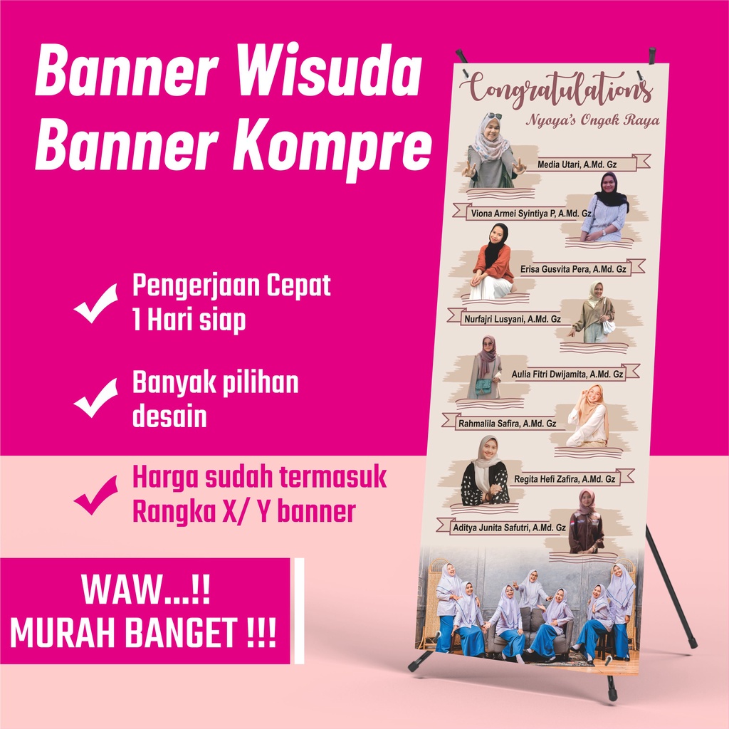 Paket Banner Wisuda Banner Graduation
